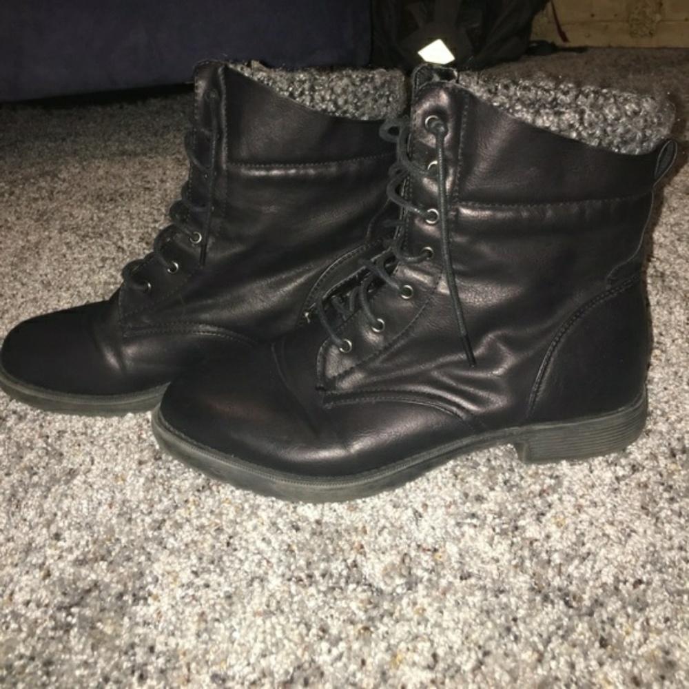 Combat Boots w/ Sweater Top
